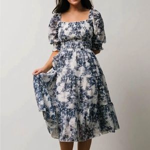 BalticBorn floral eye lit midi dress